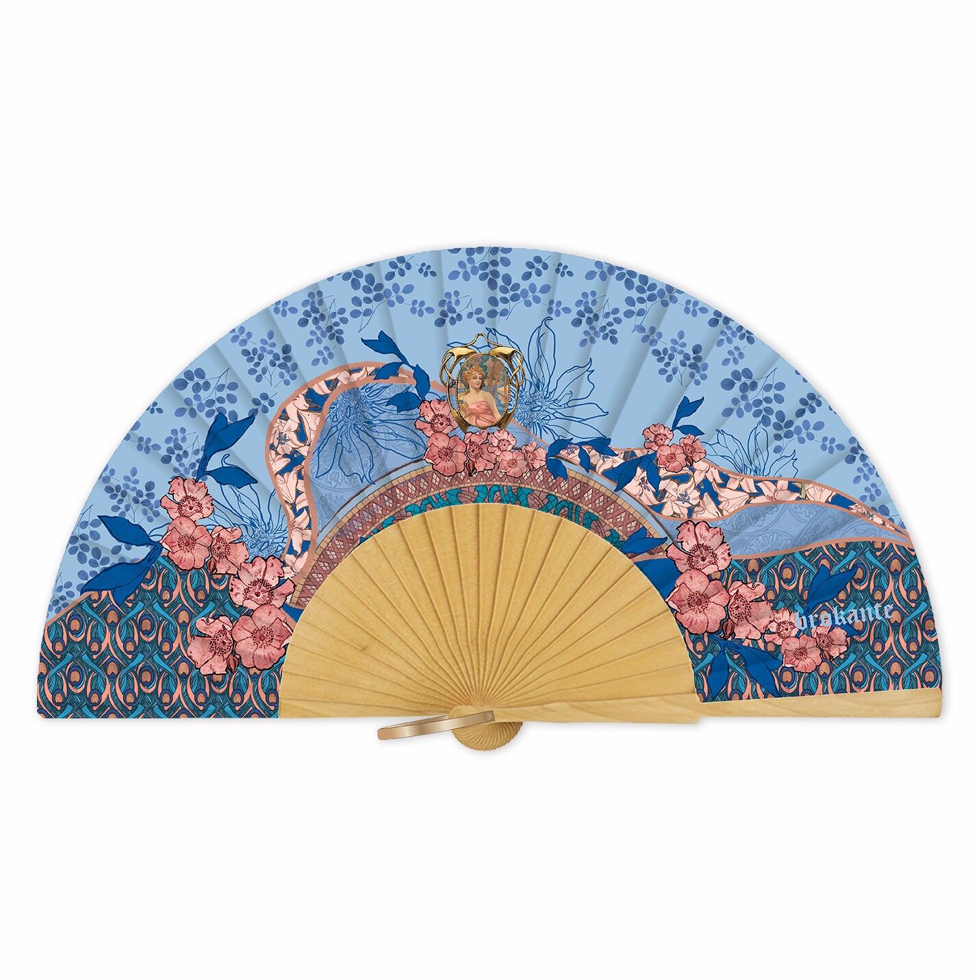 Accesorio de mujer - abanico de mano, modelo EVEIL TOPAZE