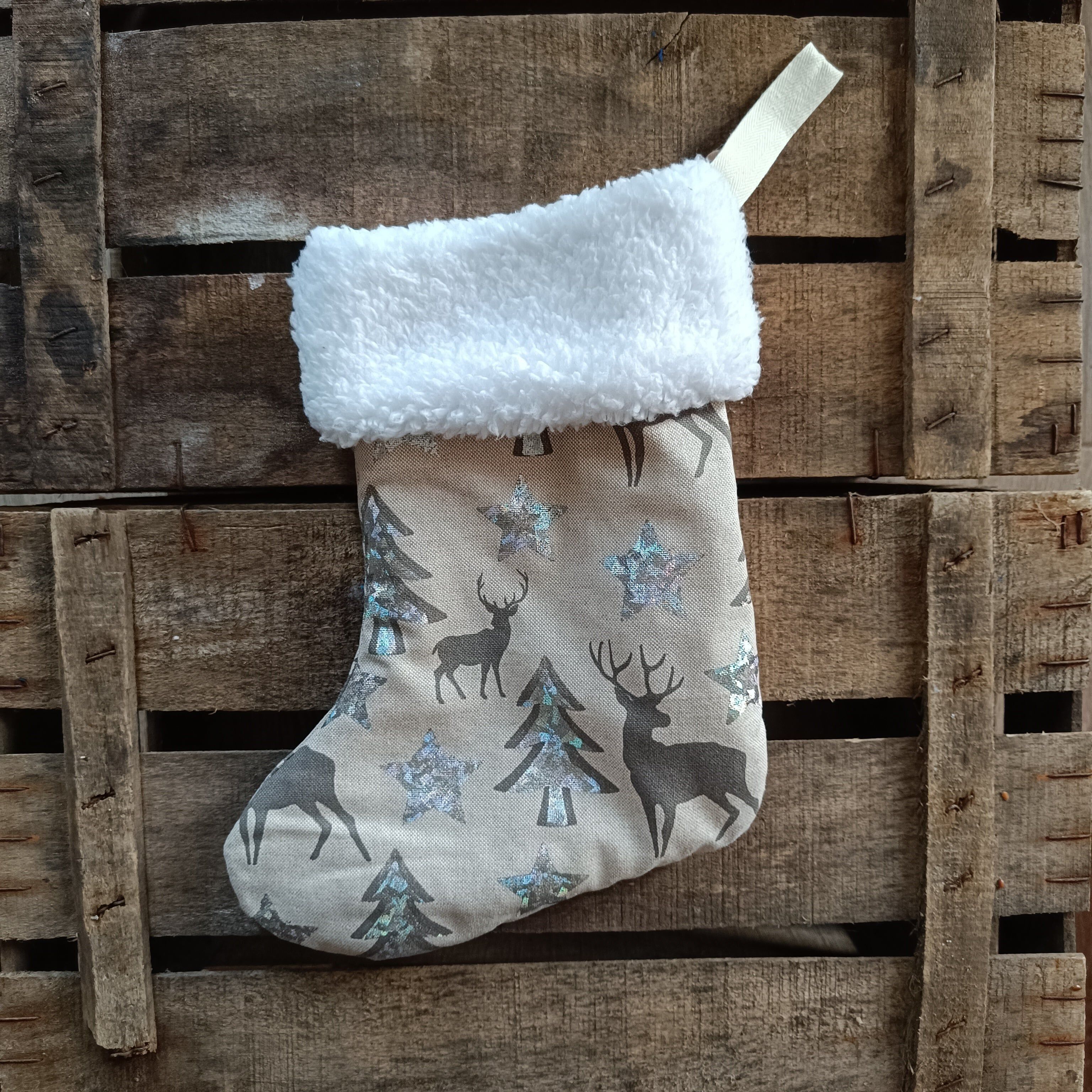 Christmas Stockings - Beige