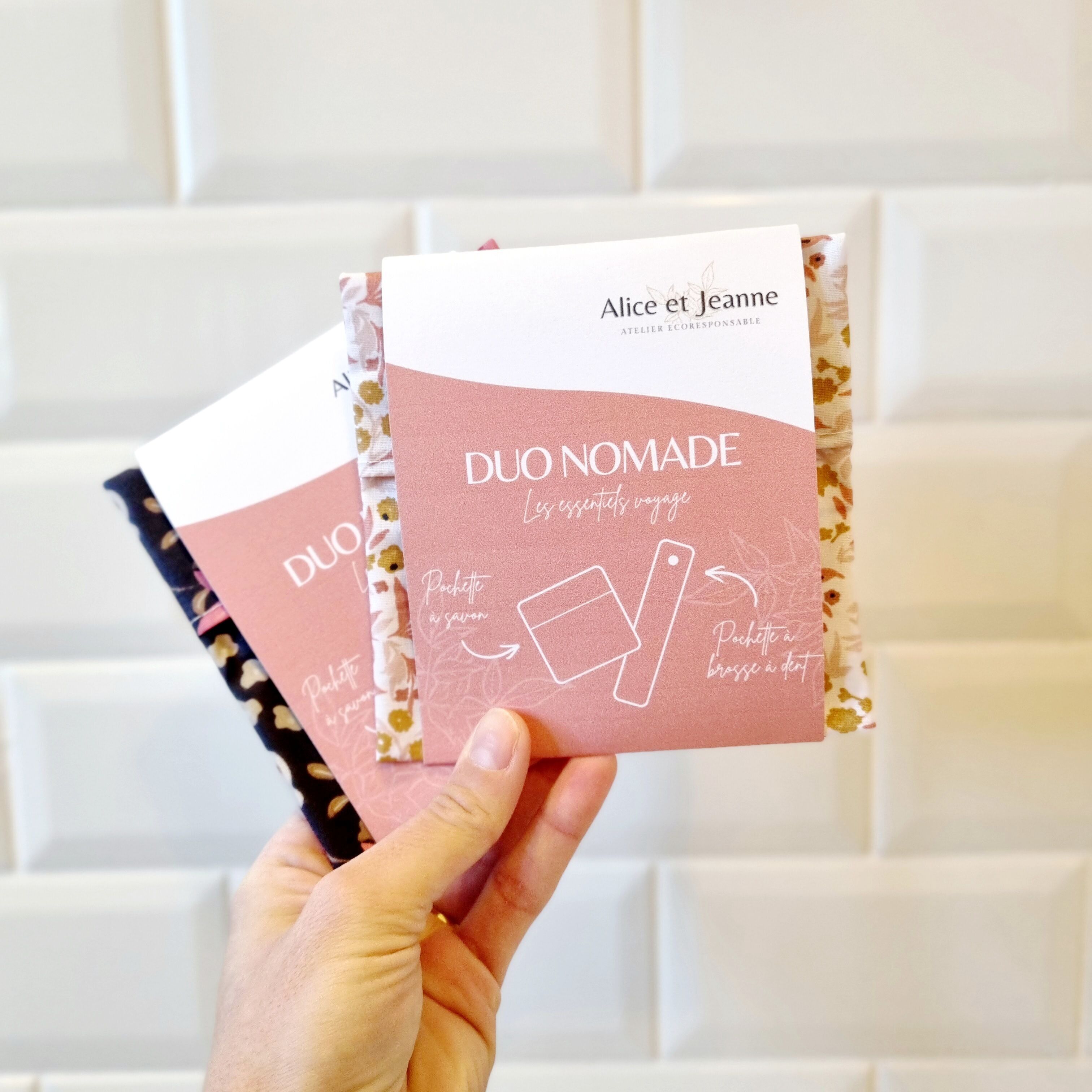 Travel duo - Matching soap and toothbrush pouch