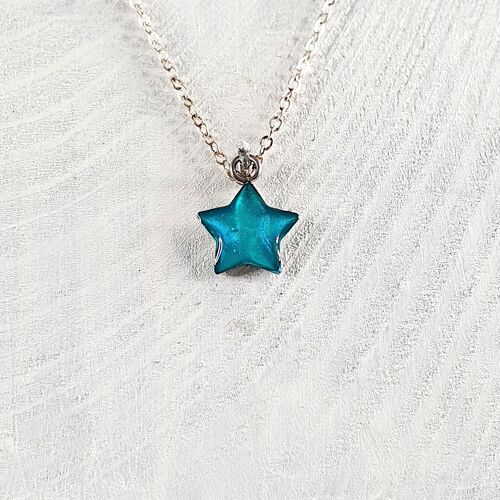 Star mini pendant-necklace - Pink ,SKU212