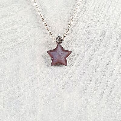 Mini colgante-collar estrella - Violeta, SKU215