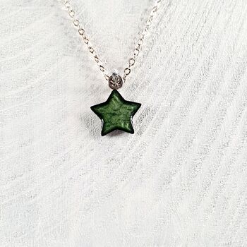 Mini pendentif-collier étoile - Feuille ,SKU221
