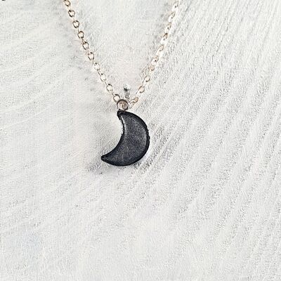 Collana-ciondolo con luna - Perla d'argento, SKU251