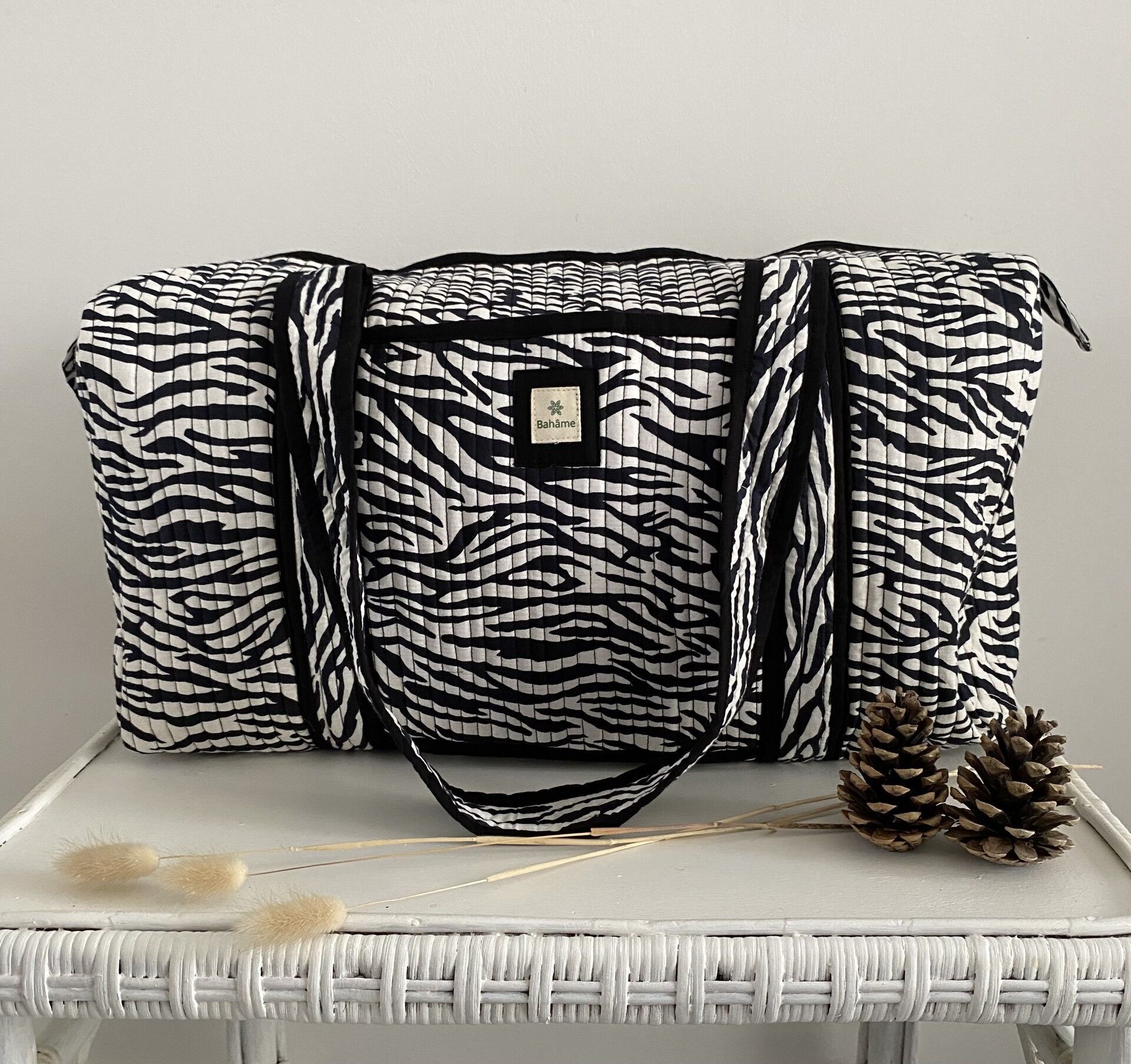 Weekend bag - zebra print