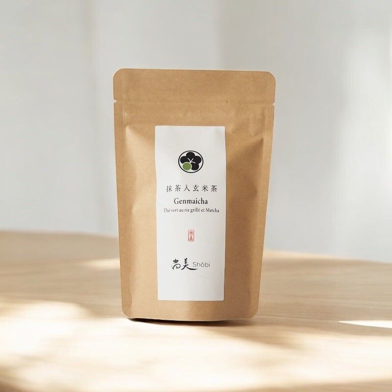 Japanese Genmaicha Matcha 100g – Organic JAS Green Tea with Roasted Rice & Matcha