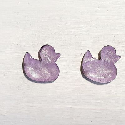 Duck studs - Lilac pearl ,SKU404