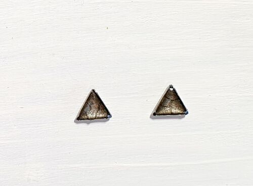 Mini triangle studs - Onyx ,SKU445