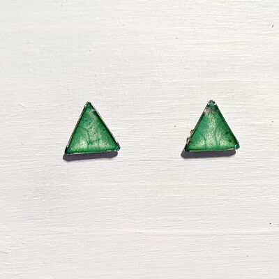 Mini tachuelas triangulares - Verde, SKU447