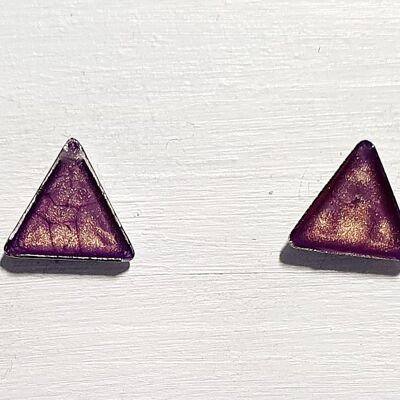 Mini tachuelas triangulares - Morado, SKU455