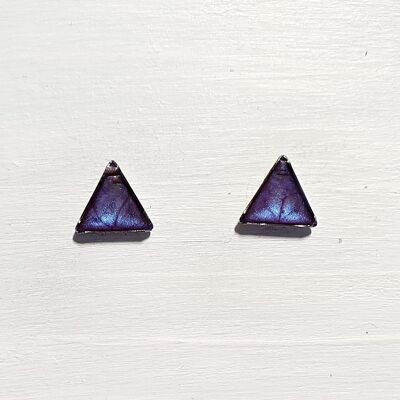 Mini tachuelas triangulares - Violeta, SKU456