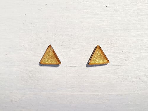 Mini triangle studs - Gold ,SKU458