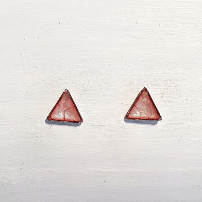 Mini tachuelas triangulares - Rosa chicle, SKU459