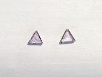Mini clous triangulaires - Perle lilas ,SKU464