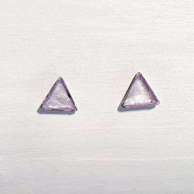 Mini clous triangulaires - Perle lilas ,SKU464