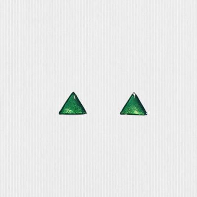 Mini tachuelas triangulares - Pearl Green, SKU471