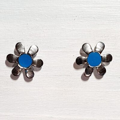 Daisy studs - Sea Blue ,SKU482