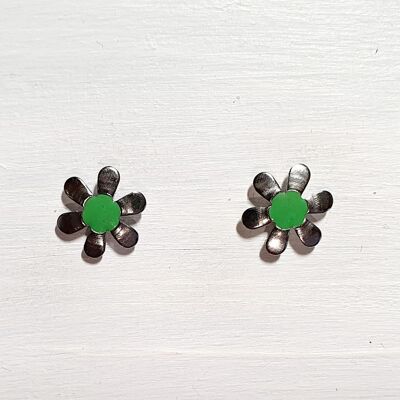 Daisy studs - Green ,SKU488