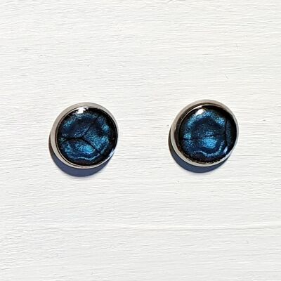 Mini round studs - Night blue ,SKU492