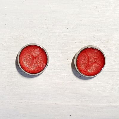 Mini round studs - Coral ,SKU496