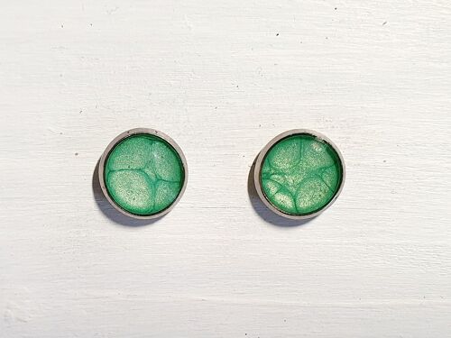 Mini round studs - Green ,SKU498