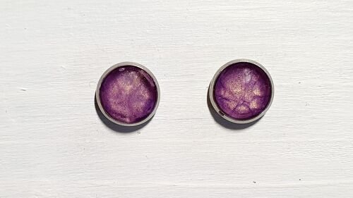 Mini round studs - Purple ,SKU506