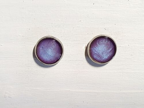 Mini round studs - Violet ,SKU507