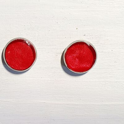 Mini clous ronds - Perle rouge ,SKU519