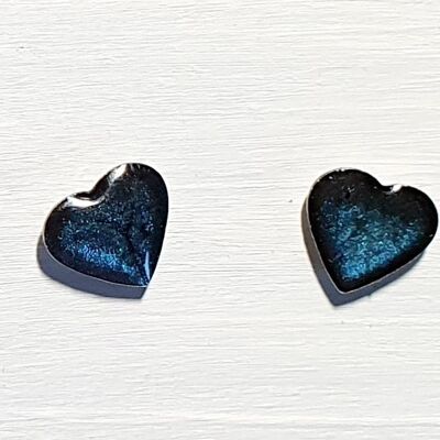 Mini borchie a cuore - Blu notte ,SKU524