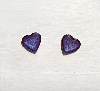 Mini clous coeur - Violet ,SKU539