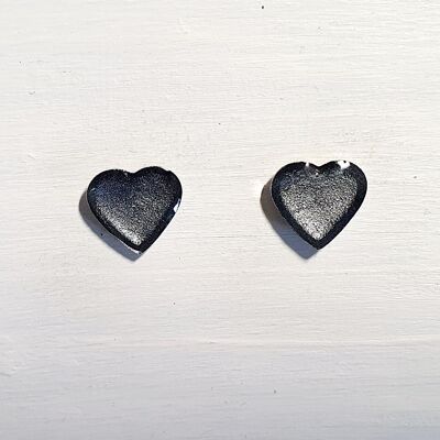 Mini heart studs - Silver ,SKU540