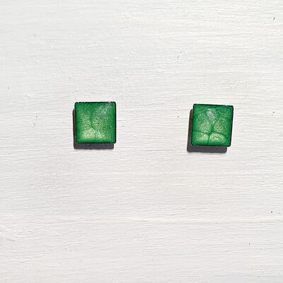 Mini borchie quadrate - Verde ,SKU561