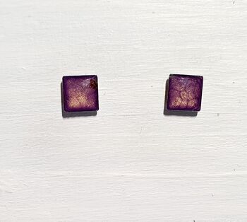 Mini clous carrés - Violet ,SKU569