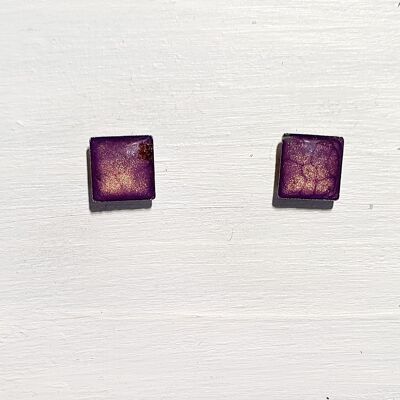 Mini clous carrés - Violet ,SKU569