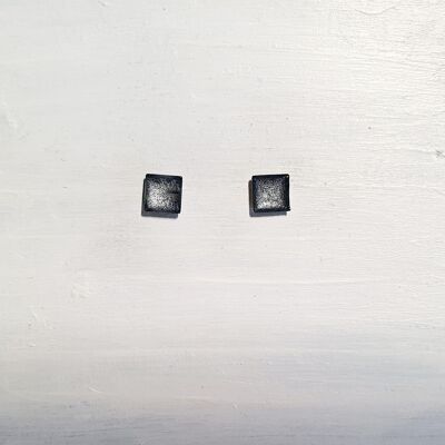 Mini borchie quadrate - Argento, SKU571