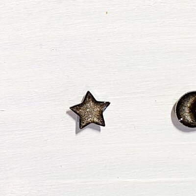 Mini clous lune et étoile - Onyx ,SKU589