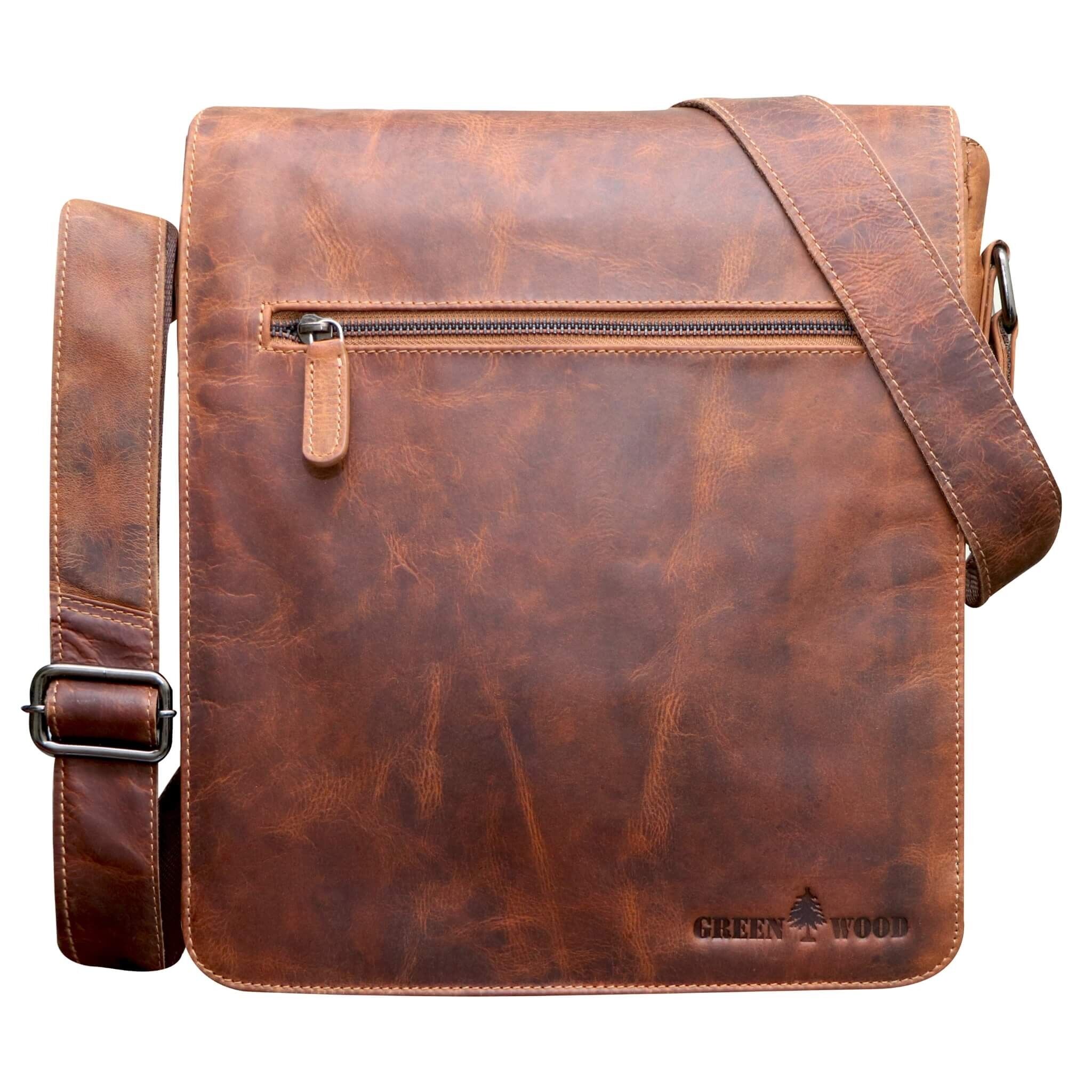 Hanne courier bag women's men's bag leather shoulder bag men
