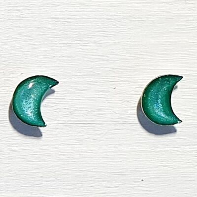Mini moon studs - Turquoise ,SKU617