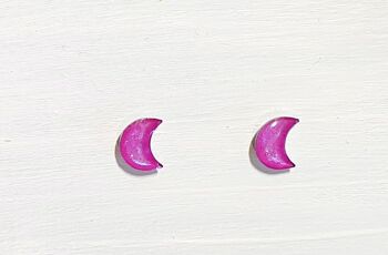 Mini clous de lune - Violet irisé ,SKU627