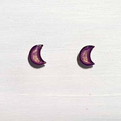 Mini clous de lune - Violet ,SKU629