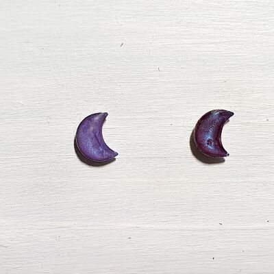 Mini clous de lune - Violet ,SKU630