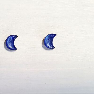 Mini clous de lune - Perle bleuet ,SKU644
