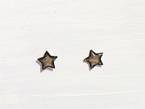 Mini star studs - Onyx ,SKU649