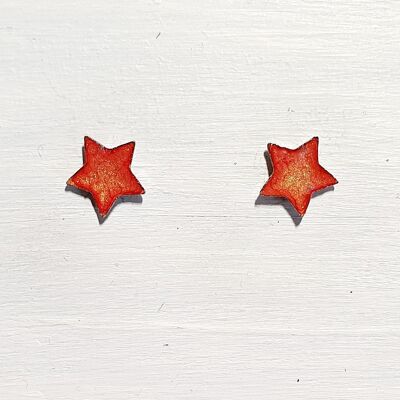 Mini clous étoiles - Orange ,SKU651