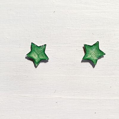 Mini star studs - Green ,SKU652