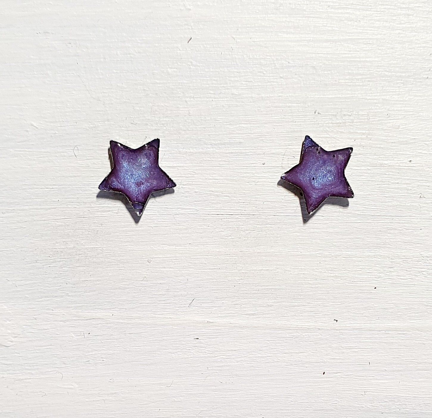 Mini borchie a stella - Viola ,SKU661