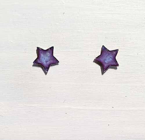 Mini star studs - Violet ,SKU661