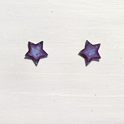 Mini clous étoiles - Violet ,SKU661