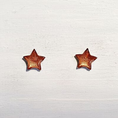 Mini star studs - Copper ,SKU664