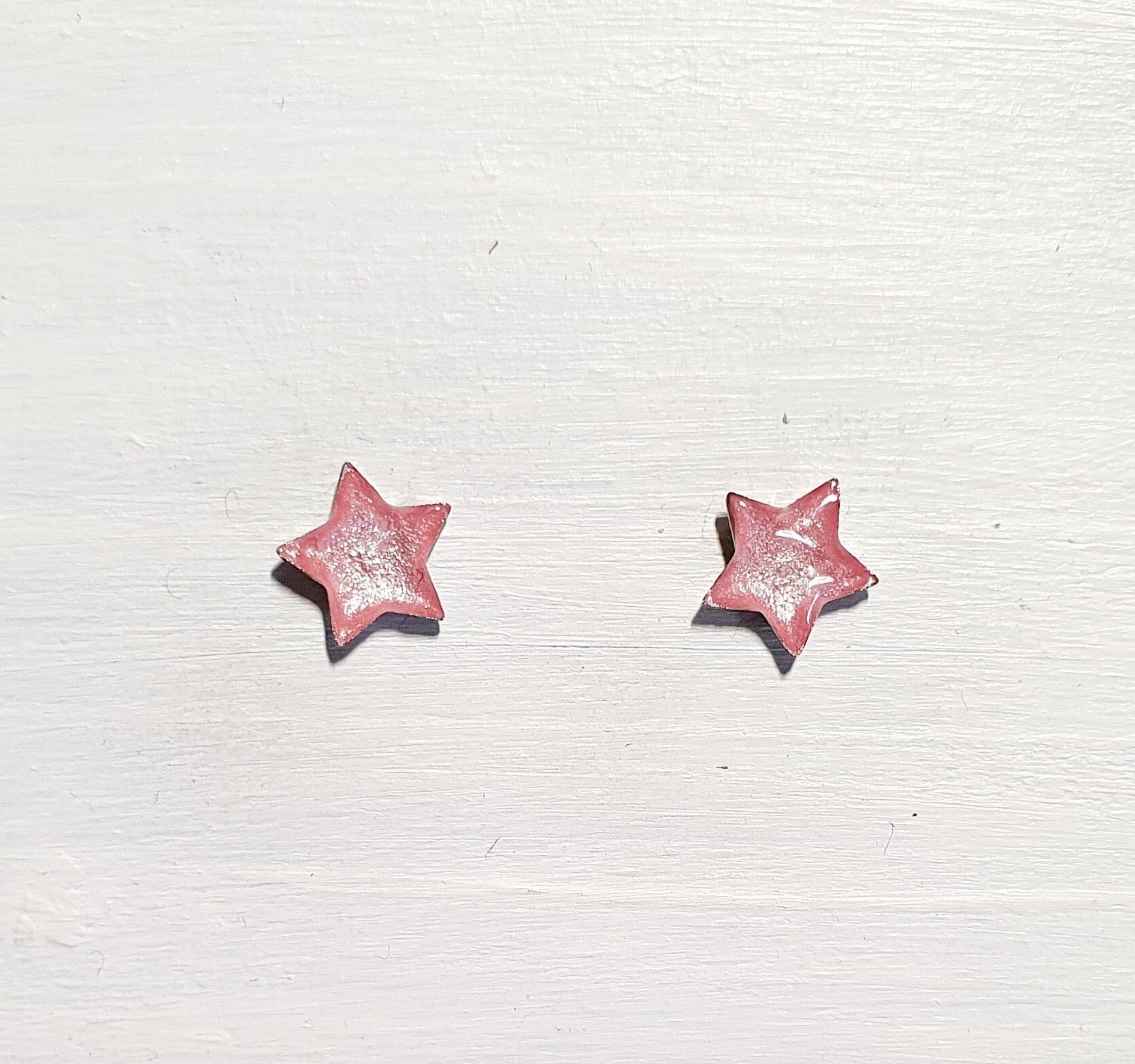 Mini tachuelas de estrella - Rosa chicle, SKU665