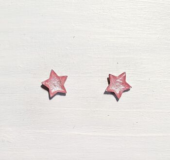 Mini clous étoiles - Rose bubblegum ,SKU665